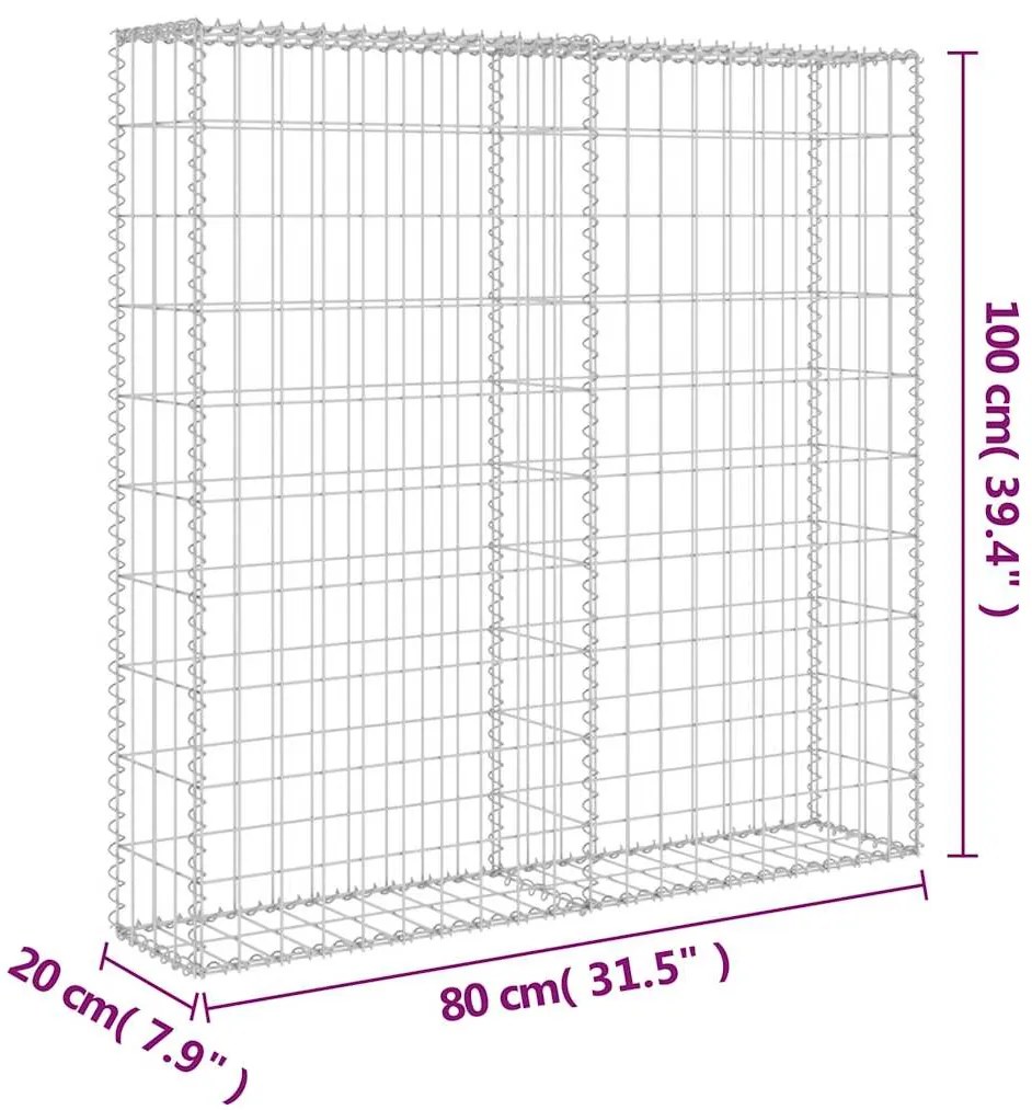 ΣΥΡΜΑΤΟΚΙΒΩΤΙΟ ΤΟΙΧΟΣ 80X20X100 ΕΚ. ΓΑΛΒΑΝ.ΧΑΛΥΒΑΣ + ΚΑΛΥΜΜΑΤΑ 143577