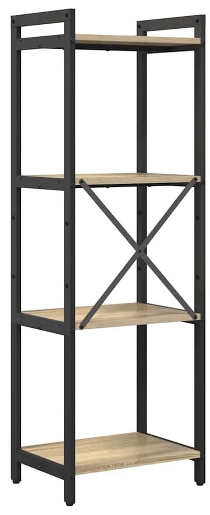 vidaXL Βιβλιοθήκη Sonoma Δρυς 40 x 30 x 118 εκ Επεξεργασμένο ξύλο