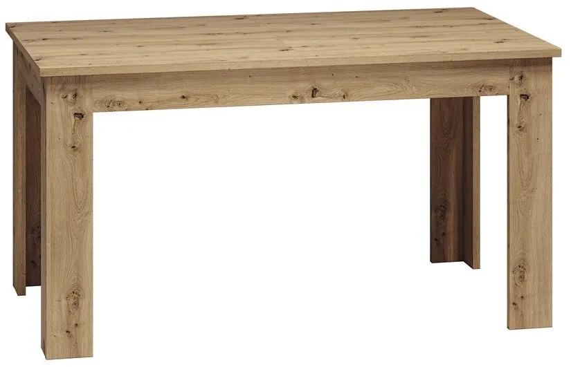 Τραπέζι Madison T113, Artisan δρυς, 76x82x140cm, Επιμήκυνση, Πλαστικοποιημένη μοριοσανίδα