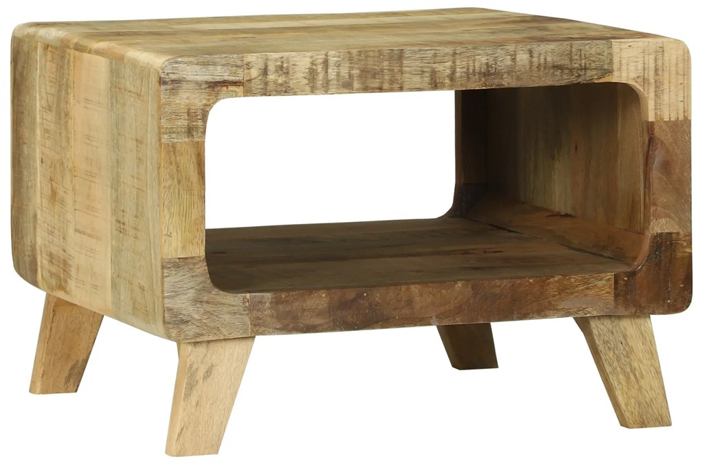 vidaXL Τραπέζι καφέ 50x50x35 εκ. Μασίφ ξύλο μάνγκο