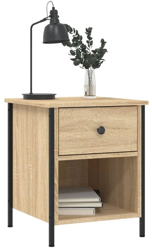 vidaXL Κομοδίνο Sonoma Δρυς 40 x 42 x 50 εκ. από Επεξεργασμένο Ξύλο