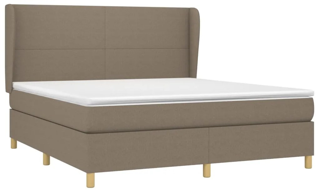 ΚΡΕΒΑΤΙ BOXSPRING ΜΕ ΣΤΡΩΜΑ TAUPE 180X200 ΕΚ. ΥΦΑΣΜΑΤΙΝΟ 3128385