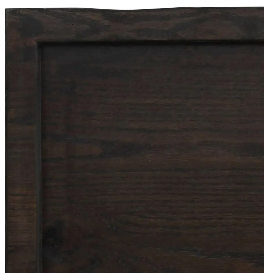 Επιφάνεια Τραπεζιού Σκούρο Καφέ 60x60x(2-4)εκ Επεξ. Μασίφ Δρυς - Καφέ