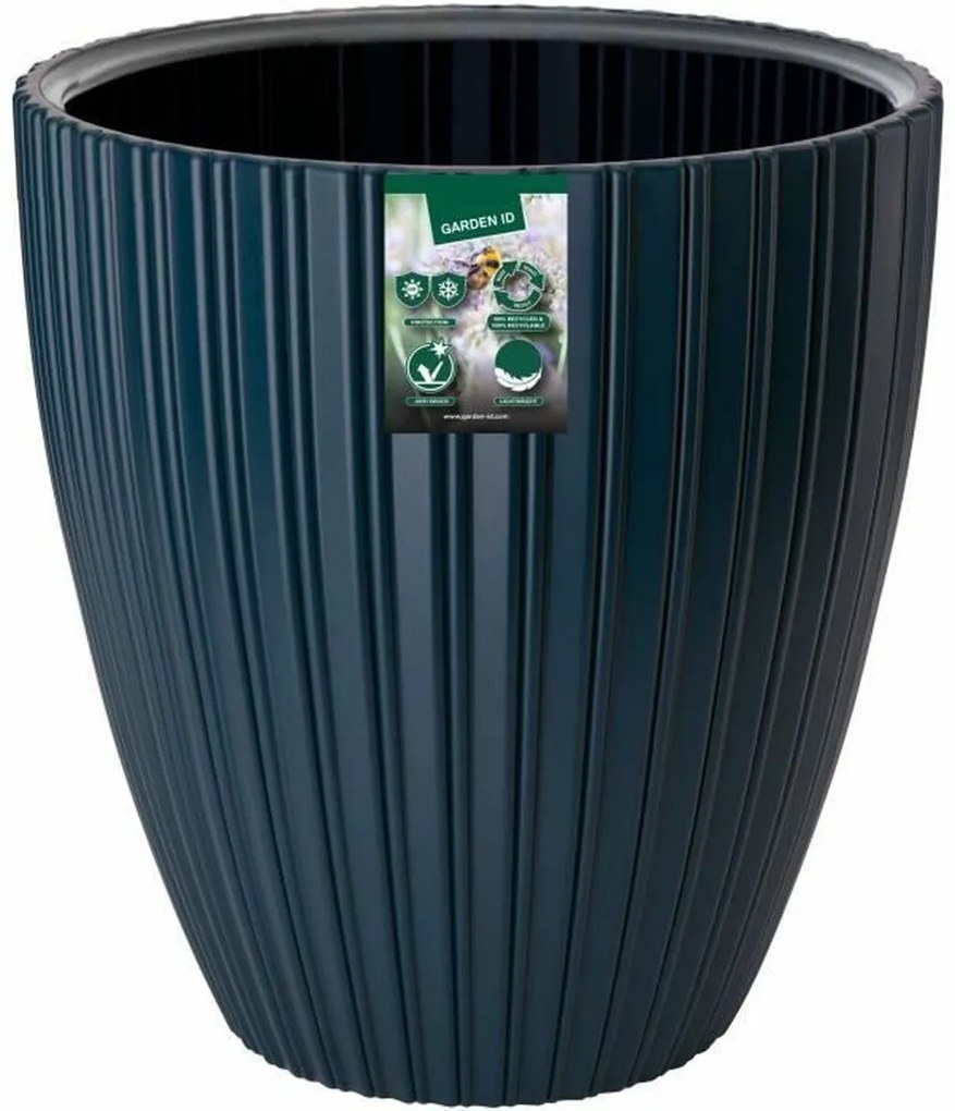 Βάζο Λουλουδιών Garden ID Fancy Μπλε πολυαιθυλένιο 40 x 42 cm