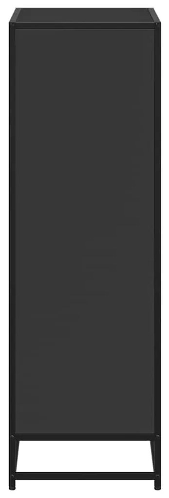 ντουλάπι βιβλίων vidaXL Μαύρο 60x35x107,5 cm Κατασκευασμένο ξύλο