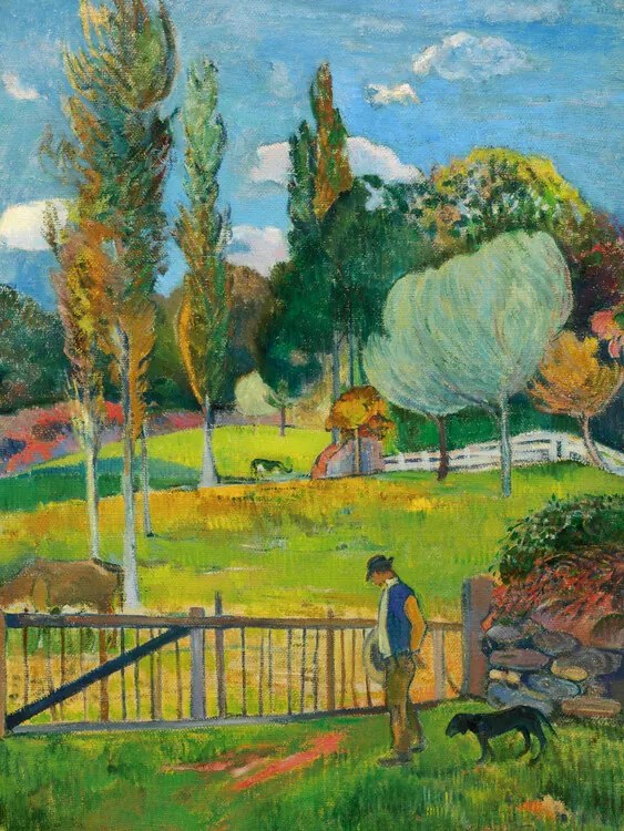 Αναπαραγωγή A Walk in The Park, Paul Gauguin