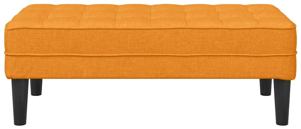 vidaXL Παγκάκι Σκούρο Κίτρινο 113x57x39 εκ. Υφάσμα