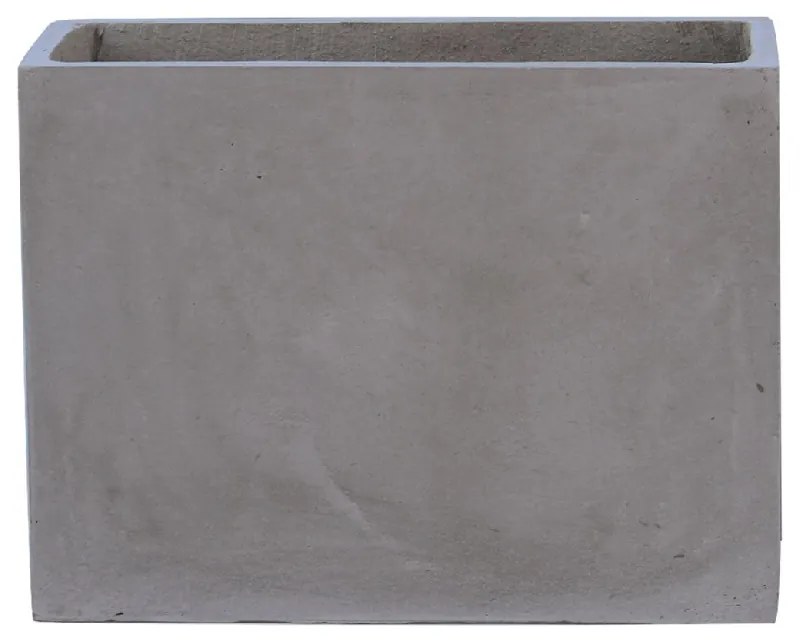 FLOWER POT-2 CEMENT GREY 70X40X50CM