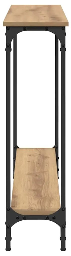 vidaXL Τραπέζι κονσόλας με ράφι Artisan Oak 101 x 23 x 15,5 εκ.