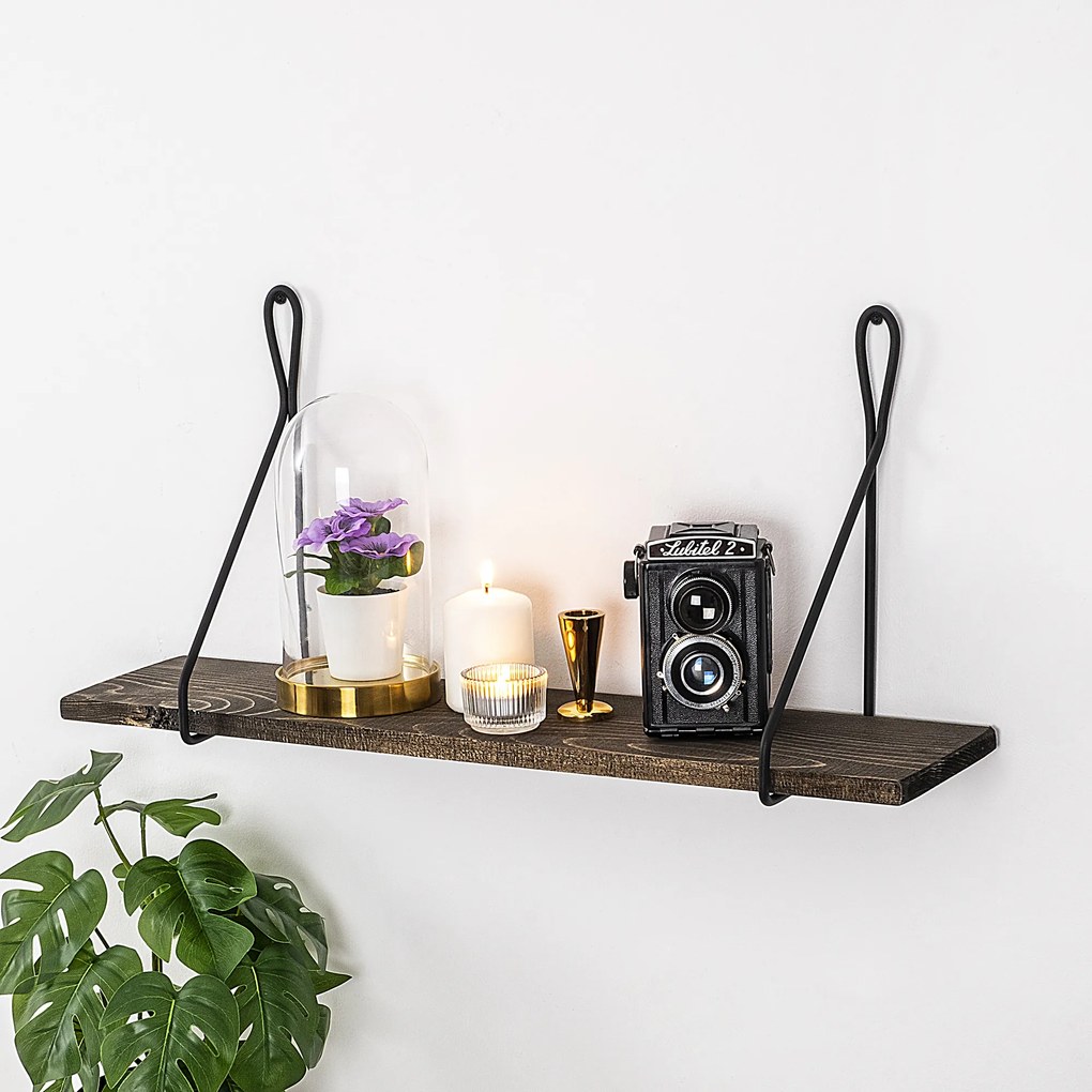 Wall Shelf Amaryllis Black
Dark Walnut