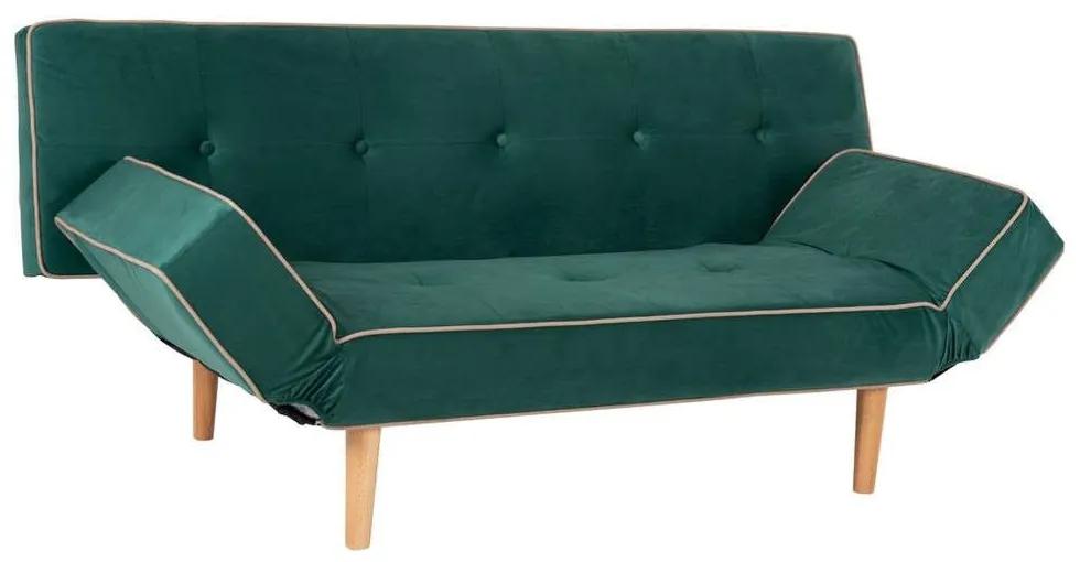 Καναπές-Κρεβάτι Crispin HM3027.13 Με Αναδιπλούμενα Μπράτσα 178x90x80cm Dark Green Βελούδο