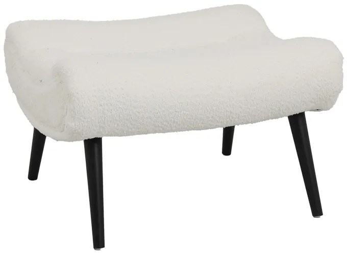 Intrahome Σκαμπό - υποπόδιο Silla Intrahome μπουκλέ ύφασμα σε λευκή απόχρωση 68x58x40εκ | SKU: INTRAPA-221111193