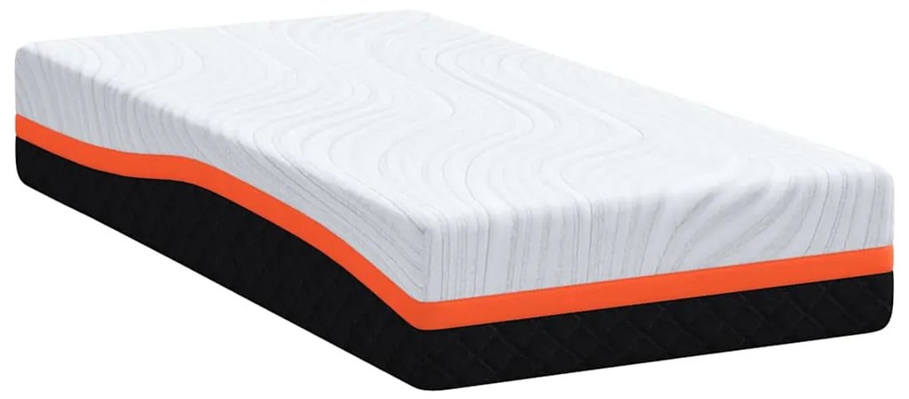 vidaXL Στρώμα Λευκό και Γκρι 80 x 160 cm Pěna