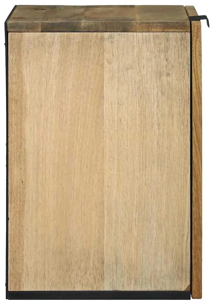 vidaXL Ντουλάπα του Νιπτήρα με ράφι Καφέ, Μαύρο 38 x 33.5 x 48 εκ.
