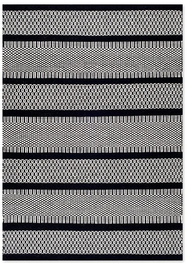 Χειμερινό χαλί Tapicap Ios 100-047  Black White 170 x 240