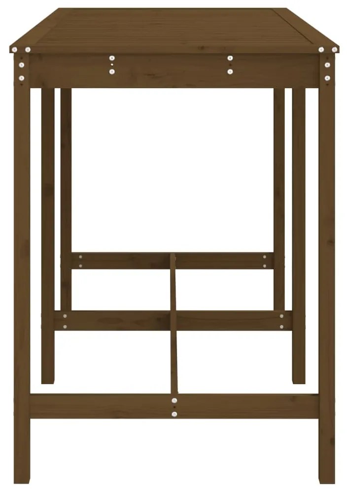 vidaXL Τραπέζι Κήπου Μελί 159,5x82,5x110 εκ. από Μασίφ Ξύλο Πεύκου