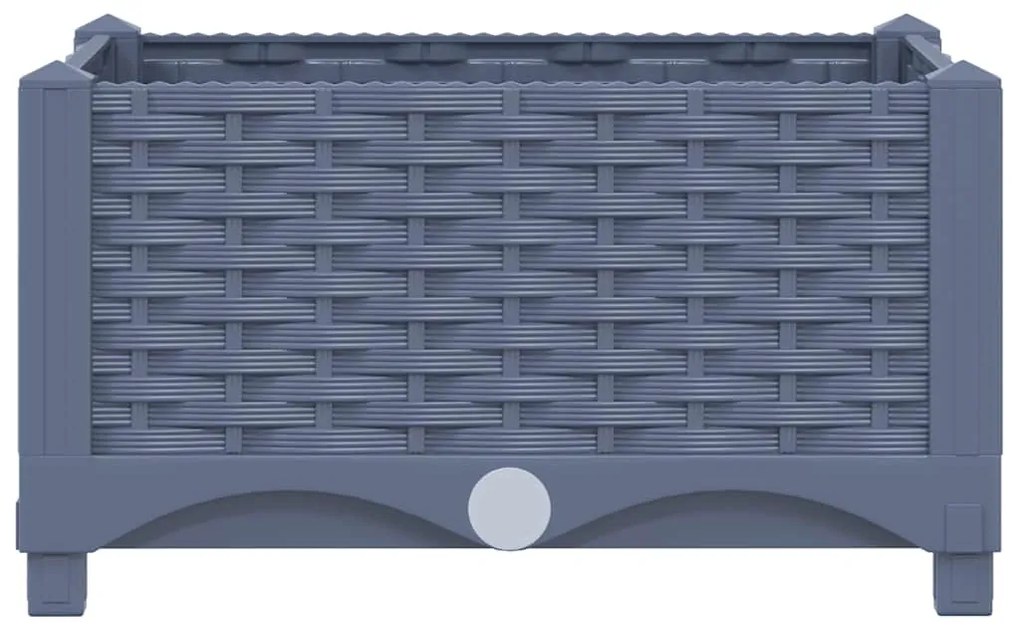 vidaXL Ζαρντινιέρα 40 x 40 x 23 εκ. από Πολυπροπυλένιο
