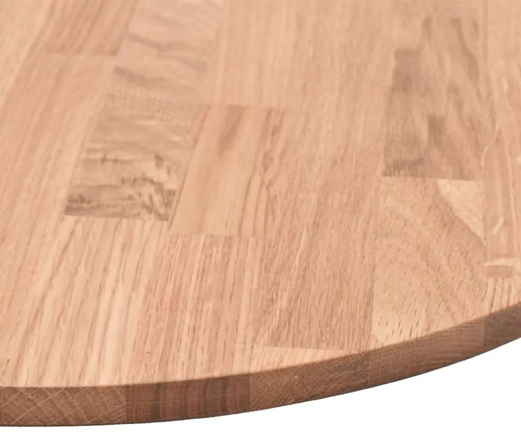 vidaXL Καπάκι τραπεζιού Ανοιχτό καφέ Ø 70 x 2.5 cm Στερεό ξύλο δρυός