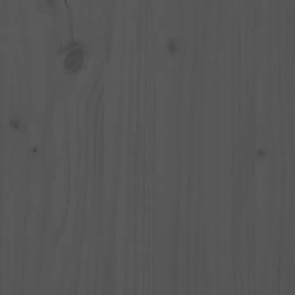vidaXL Ζαρντινιέρα Γκρι 245,5x44x75 εκ. από Μασίφ Ξύλο Πεύκου