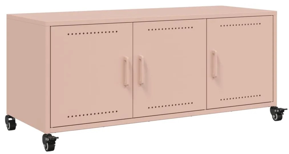 vidaXL Έπιπλο Τηλεόρασης Ροζ 100,5x39x43,5 εκ. Ατσάλι