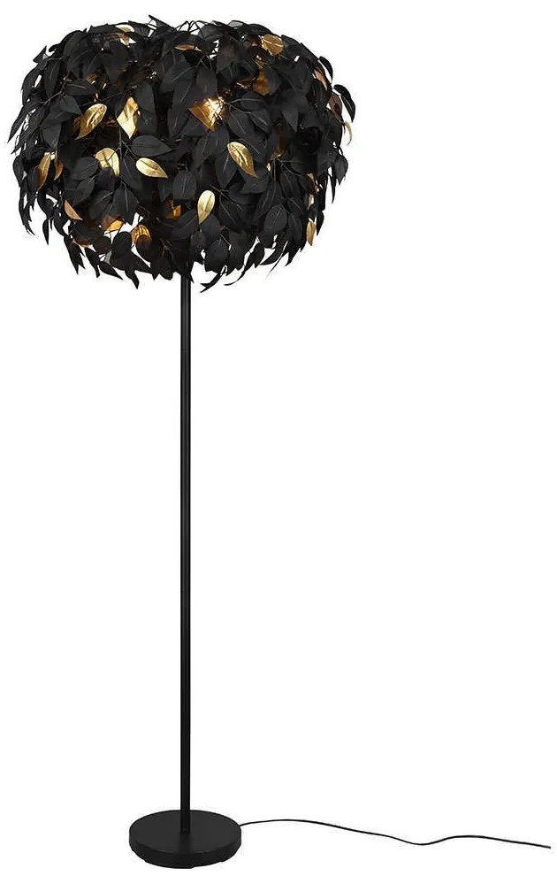 Φωτιστικό Δαπέδου Leavy R40463032 70x180cm 3xE14 28W Black-Gold RL Lighting