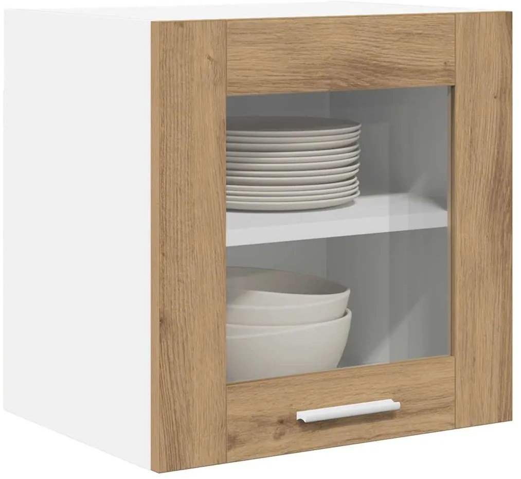 vidaXL Κρεμαστό ντουλάπι με αποθήκευση Artisan Oak 40 x 31 x 40 εκ.