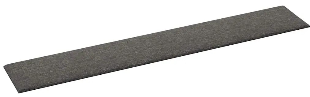 vidaXL Πάνελ Τοίχου 12 τεμ. Σκούρο Γκρι 90 x 15 εκ. 1,62 μ Υφασμα