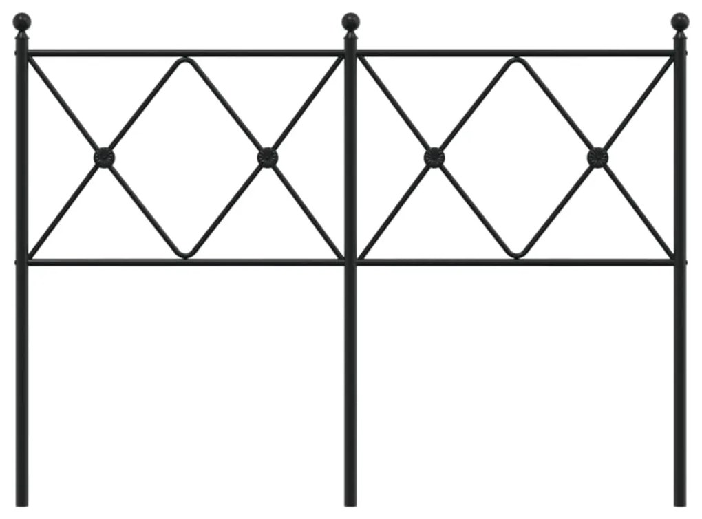 vidaXL Κεφαλάρι Μαύρο 120 εκ. Μεταλλικό