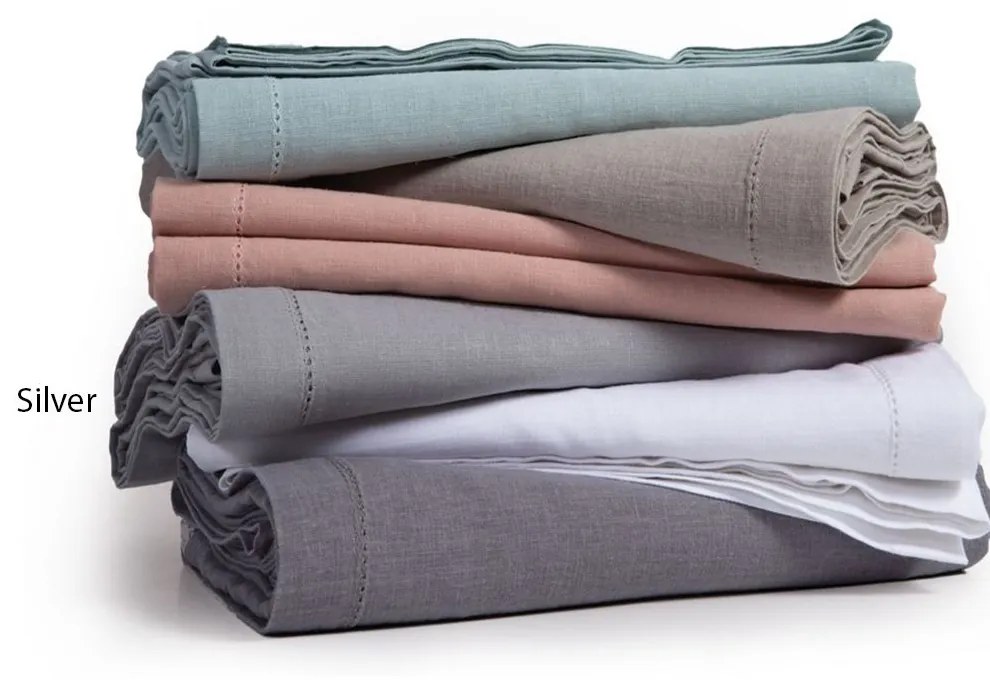 Τραπεζομάντηλο Cotton-Linen Silver Nef-Nef 150X250 Cotton-Linen