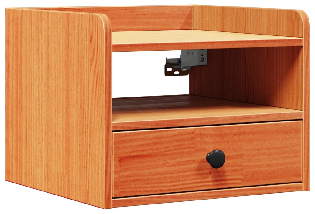 vidaXL Κομοδίνο 2 pcs Καφέ κεριού 38 x 36 x 29.5 εκ Μασίφ ξύλο πεύκου