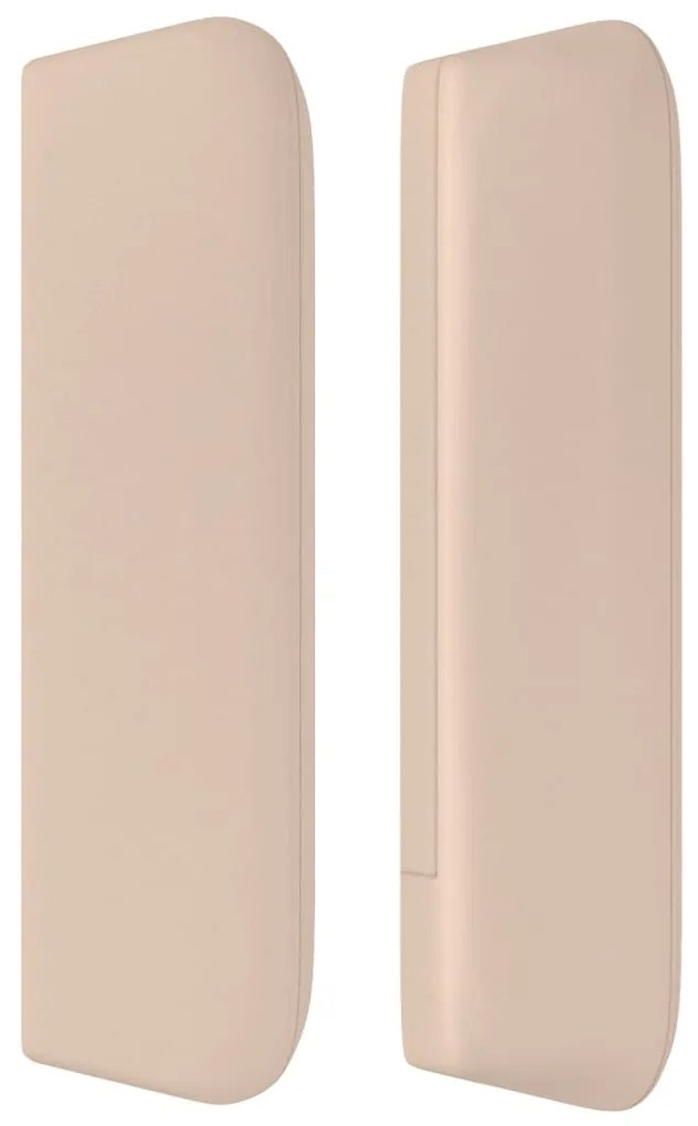 vidaXL Κεφαλάρι με Πτερύγια Καπουτσίνο 147x16x78/88εκ. Συνθετικό Δέρμα