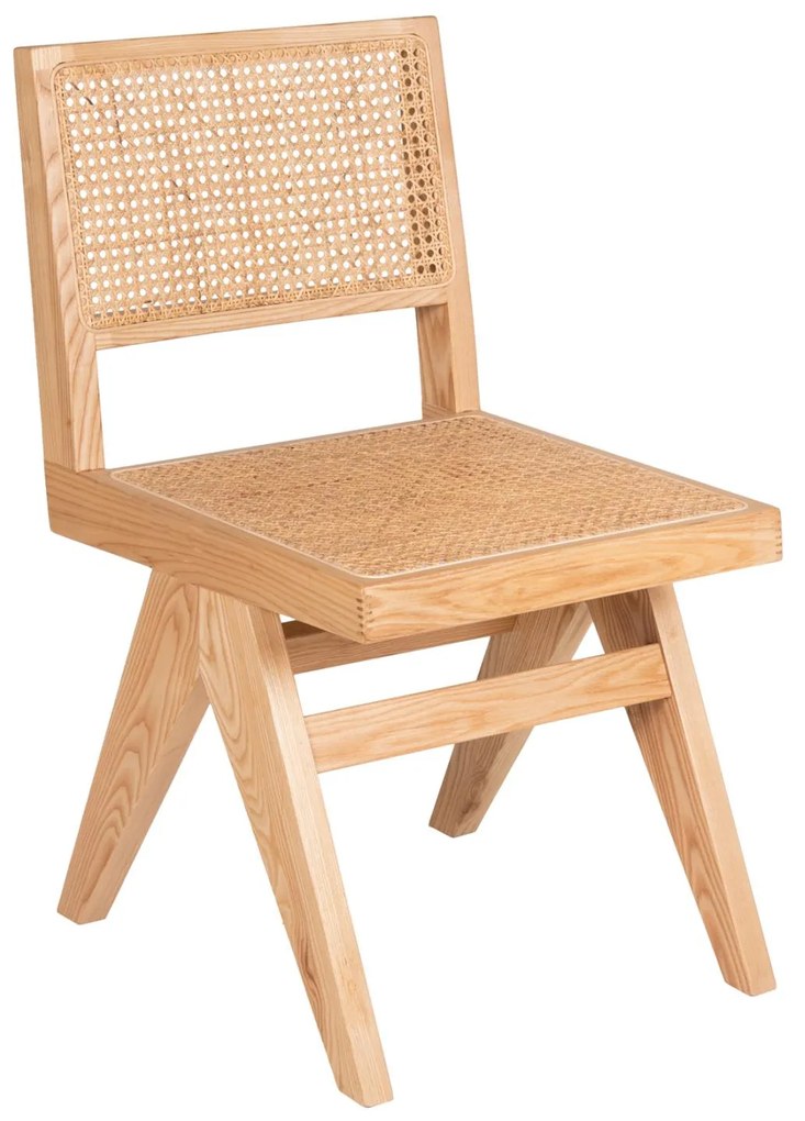Καρέκλα FREDRIK Ξύλο Φράξινου και Rattan Φυσικό 45x55,5x83Υεκ. 45x55.5x83 εκ.