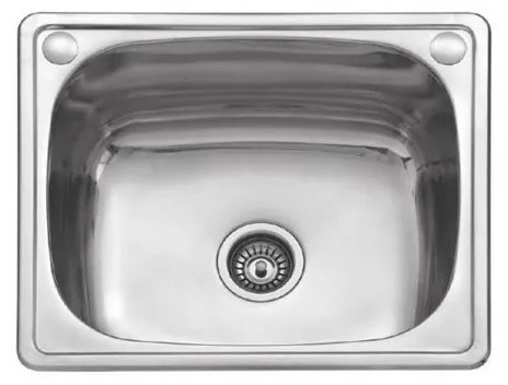 Karag BL 613 Νεροχύτης Κουζίνας Inox Σατινέ Ανοξείδωτο Ατσάλι 600 x 500 mm