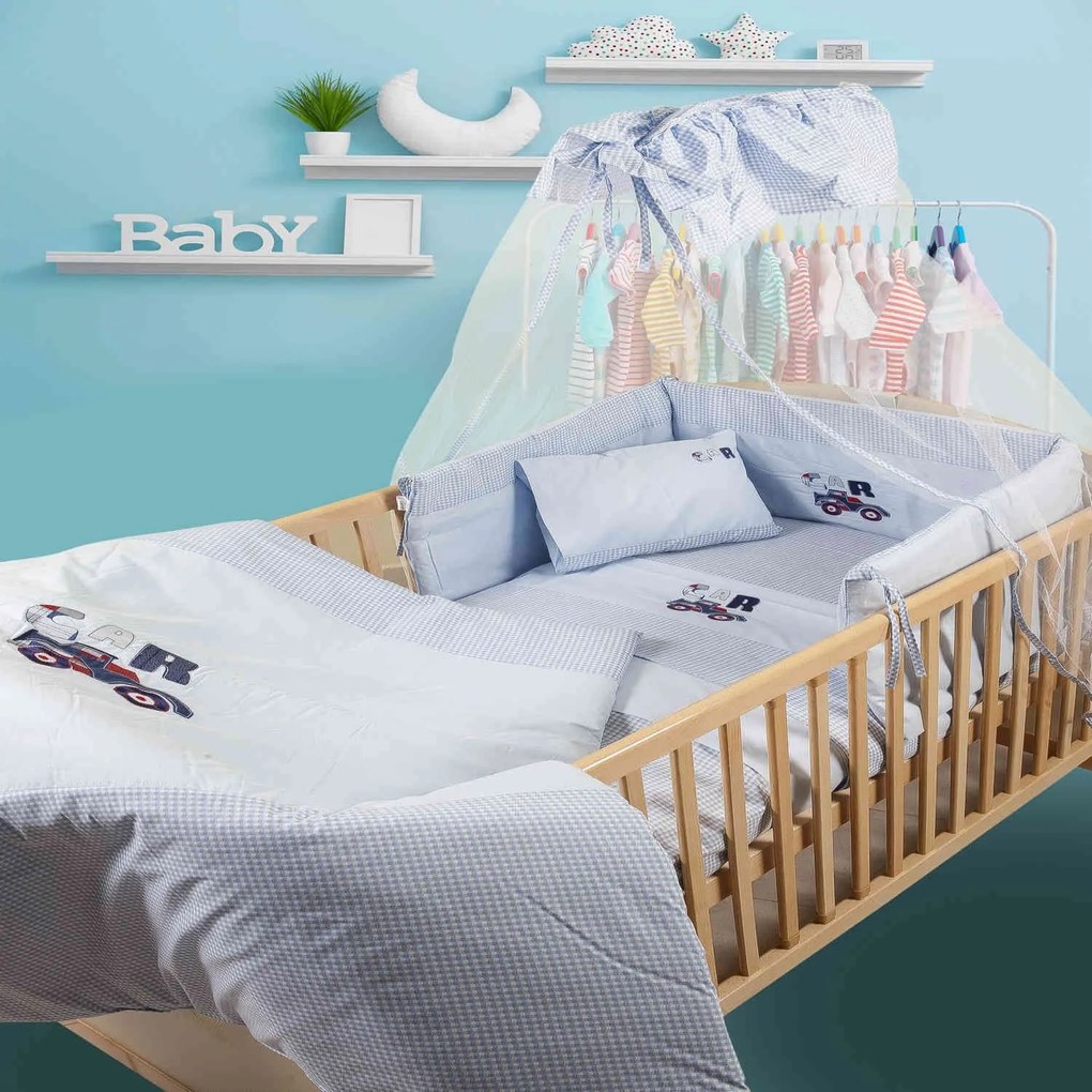 Πάπλωμα Βρεφικό Car 29 Σιέλ DimCol 100x140cm 100% Cotton