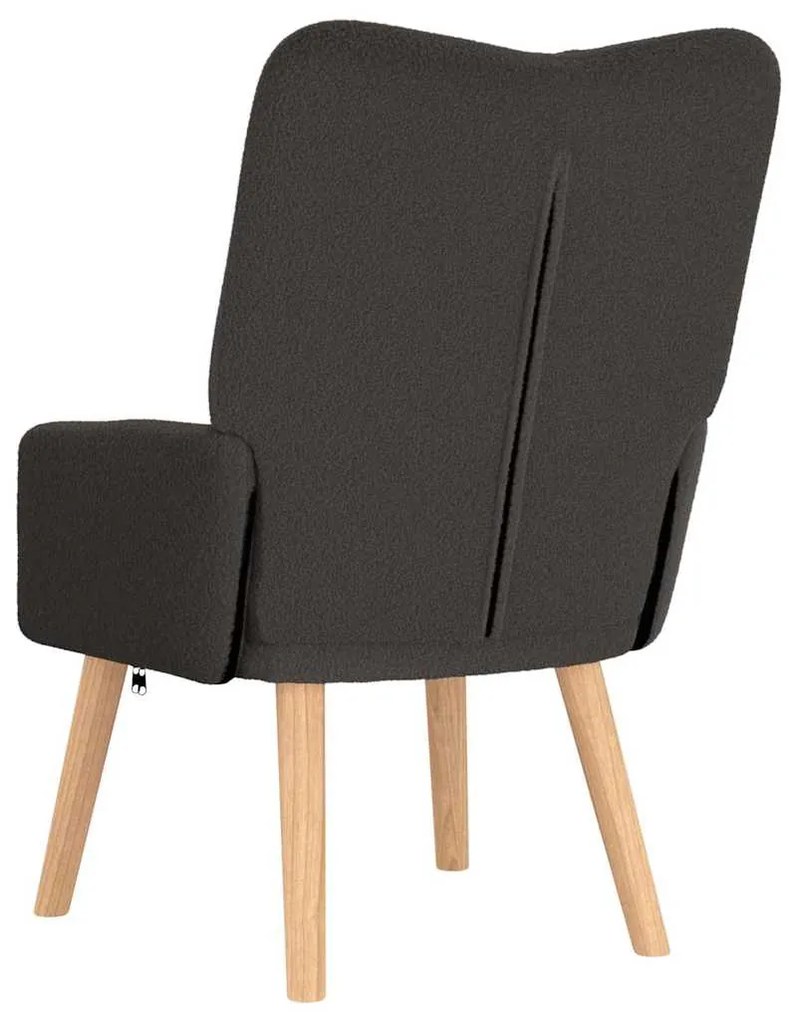 vidaXL Χαλαρωτική Πολυθρόνα Σκούρο γκρι 63 x 67 x 94 εκ. ύφασμα