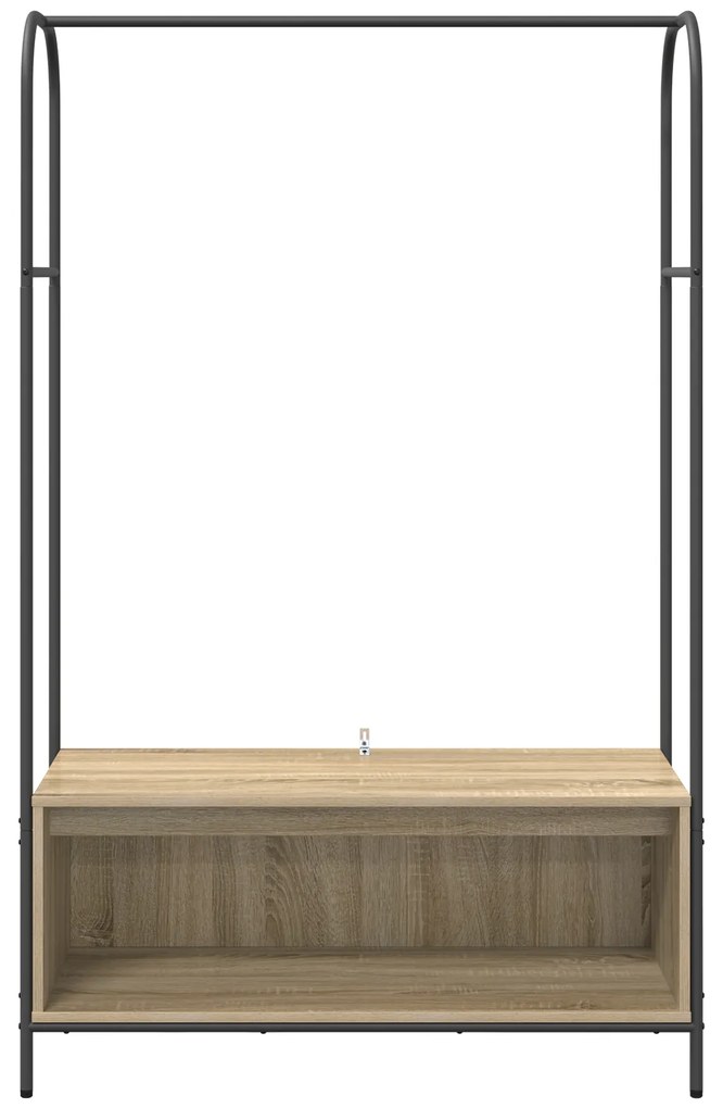 vidaXL Ράφι Ρούχων με Ράφια Sonoma Oak 100x44x160 εκ.