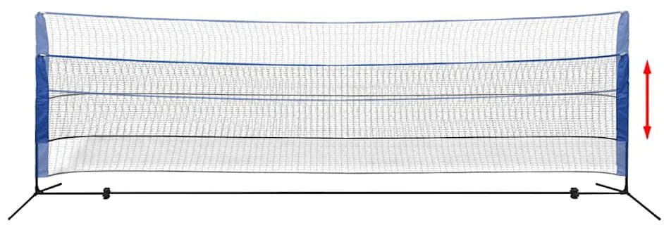 vidaXL Σετ Φιλέ Μπάντμιντον 500 x 155 εκ. με Μπαλάκια Μπάντμιντον