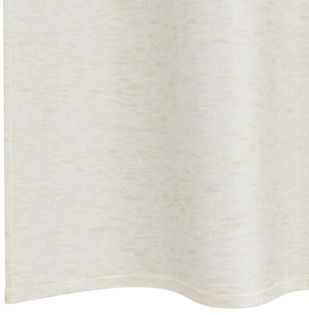 vidaXL Κουρτίνες με κουρτίνες 2 pcs Κρεμ 140 x 225 cm Πολυεστέρας