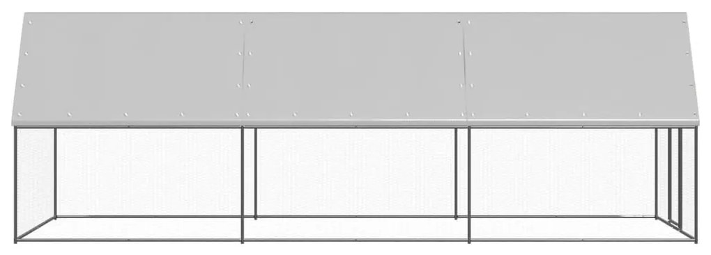 vidaXL Κοτέτσι - Κλουβί Εξωτ. Χώρου 2x6x2 μ. από Γαλβανισμένο Χάλυβα
