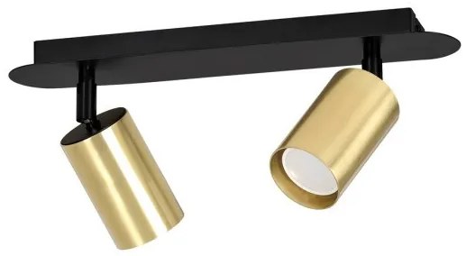 Σποτ Φωτιστικό Οροφής 2xGu10 Ατσάλι ZEN Made in Poland Emibig-622/2-Μαύρο 622/2