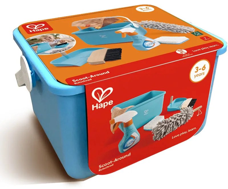 Ξύλινο Σετ Καθαρισμού Hape Scoot-Around
