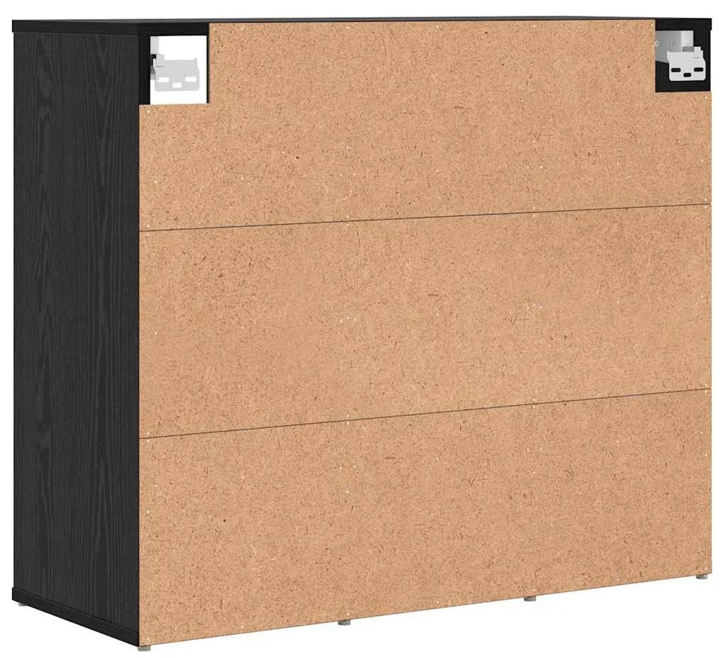 vidaXL Παπουτσοθήκη Μαύρη δρυς 77.5 x 30 x 67 εκ. Επεξεργασμένο ξύλο