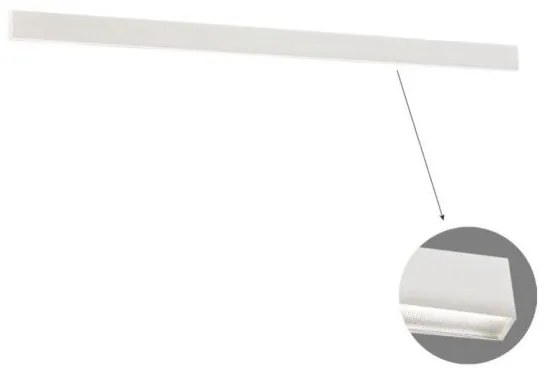 Γραμμικό Οροφής L2540 3000K Λευκό Microprismatic Ciba 3916-01254-3-W-M-N Viokef 3916-01254-3-W-M-N Λευκό