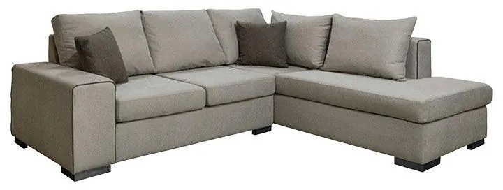 Γωνιακός Καναπές New Toulouse Fylliana Δεξιά Γωνία Μόκα - Taupe 260x205x93 εκ. 260x205x93 εκ.