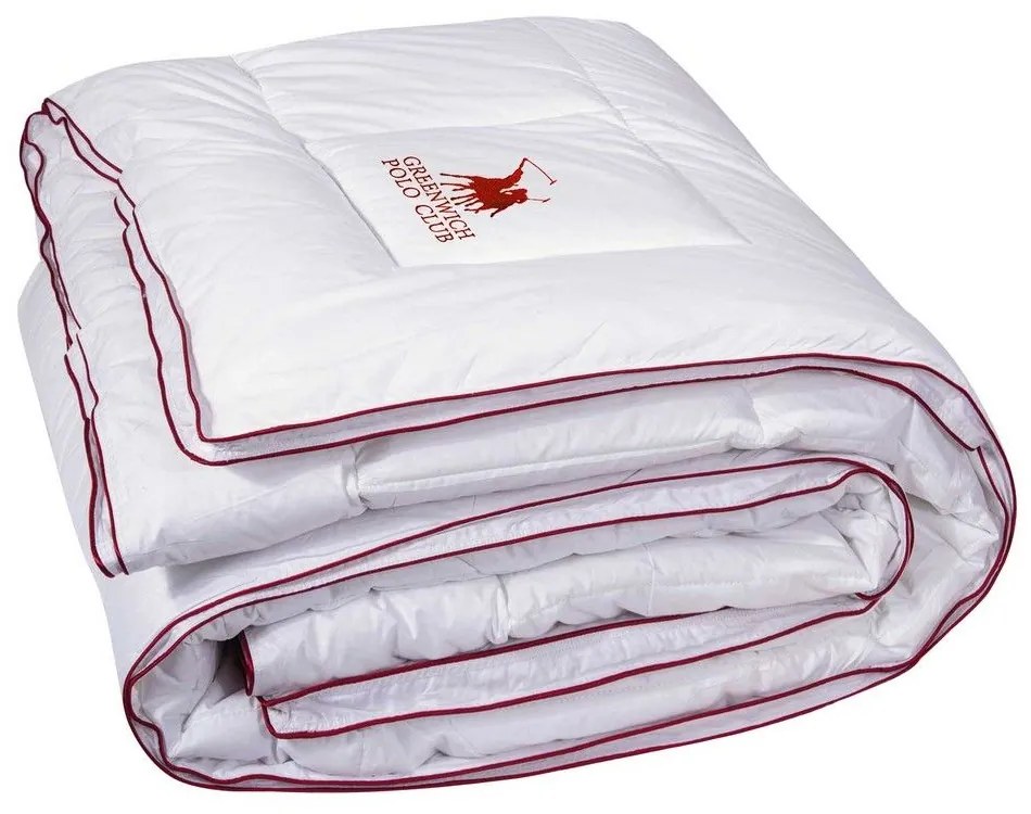 Πάπλωμα 2347 White-Red Greenwich Polo Club King Size 240x260cm Βαμβάκι-Μικροφίμπρα