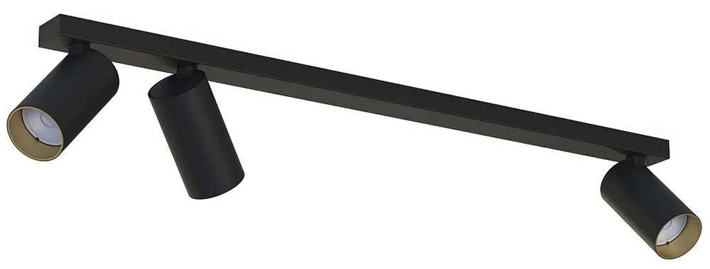 Φωτιστικό Οροφής - Σποτ Mono 7767 3xGU10 10W Black-Gold Nowodvorski Metal, Plastic