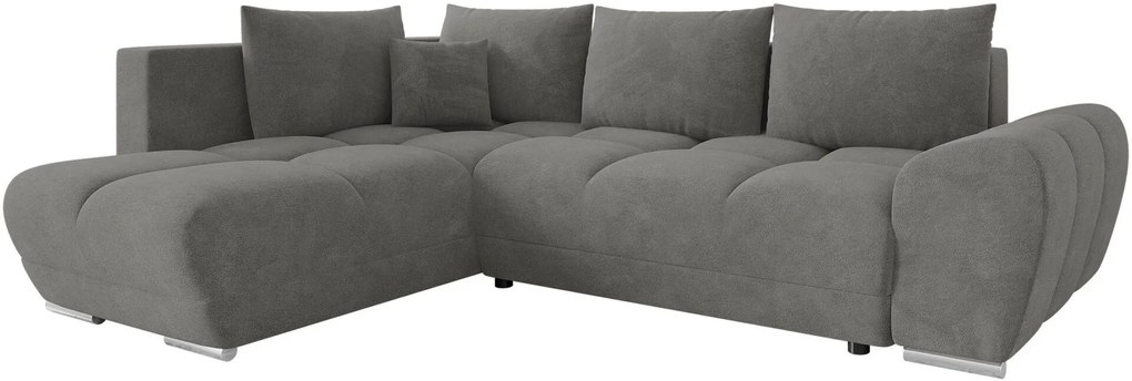 Γωνιακός καναπές Forrest-Gkri Skouro-Αριστερή - 290.00Χ183.00Χ85.00cm