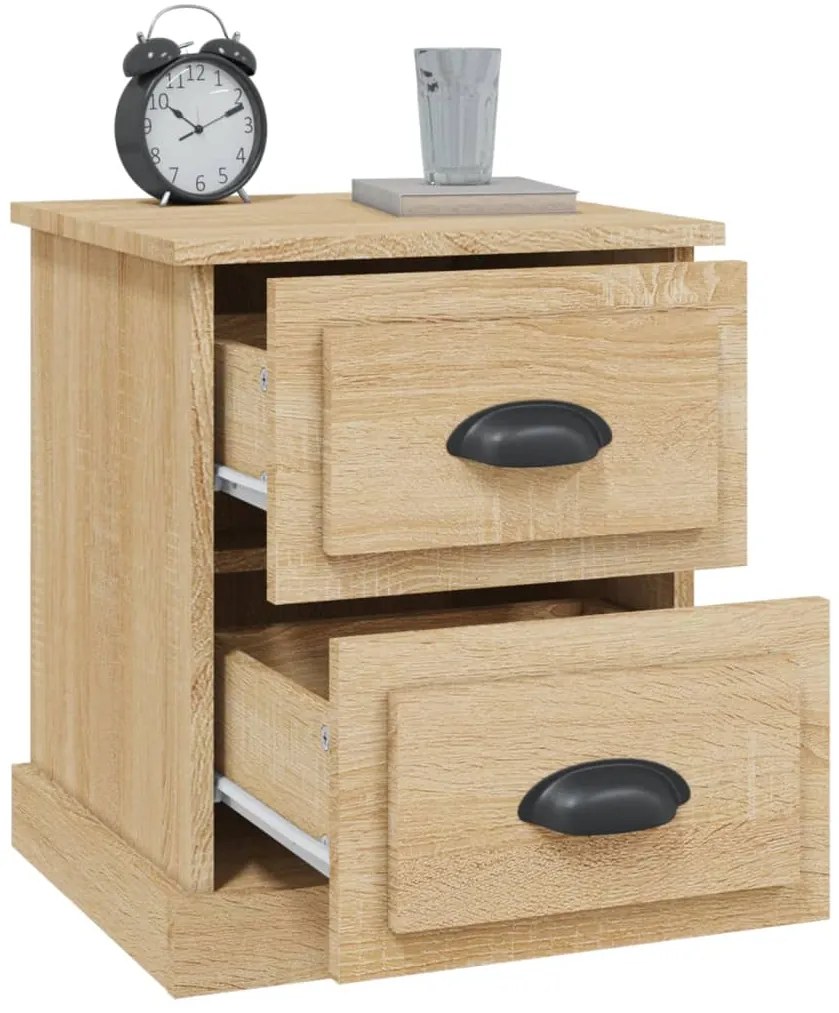 vidaXL Κομοδίνο Sonoma Δρυς 39x39x47,5 εκ. από Επεξεργασμένο Ξύλο