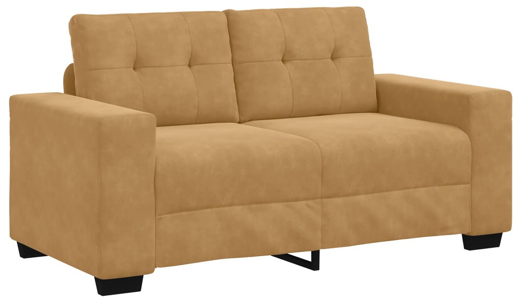 vidaXL Σετ Καναπέ με μαξιλάρι 3 pcs Καφέ 221 x 78 x 80 εκ Βελούδο