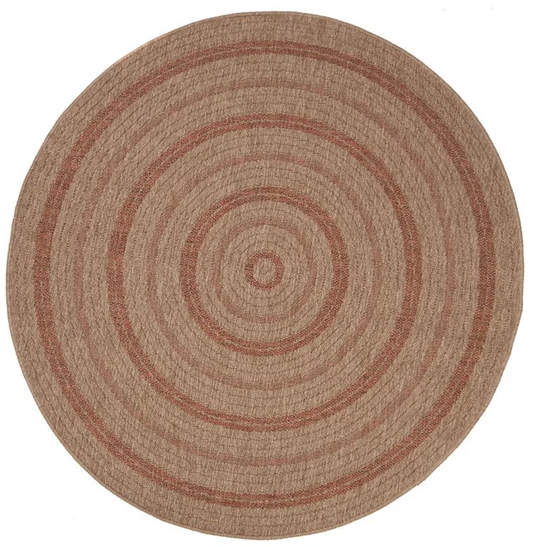 Στρογγυλό Χαλί Καλοκαιρινό (Φ200) Royal Carpet Avanos 8863 Tobacco
